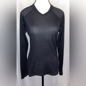 Women’s‎ Patagonia Underwear base-layer black long sleeves V neck size medium